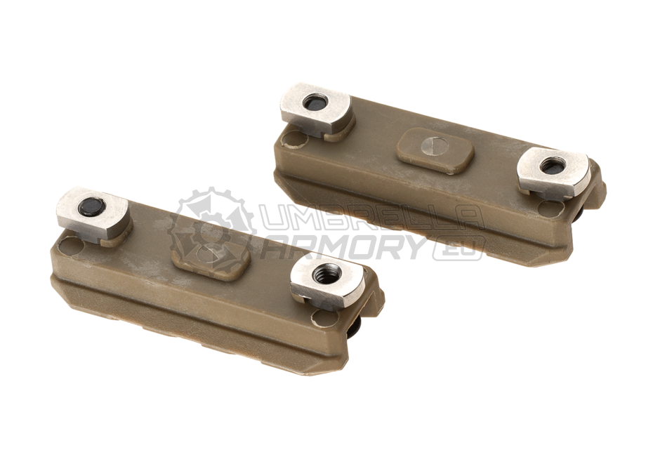 2 Inch M-LOK Plastic Rail 2-Pack (Amoeba)