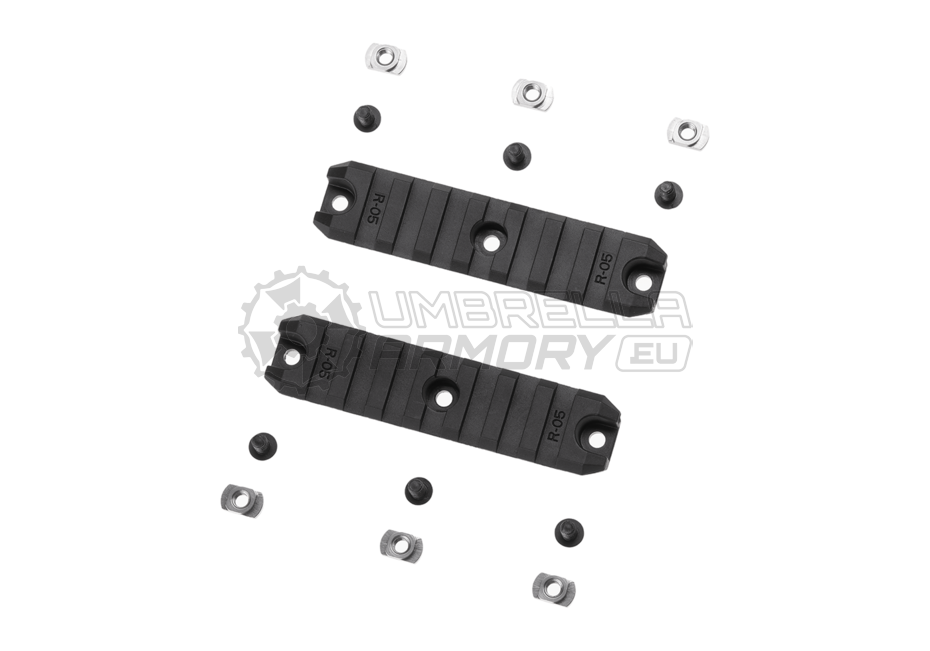 3.5 Inch M-LOK Plastic Rail 2-Pack (Amoeba)