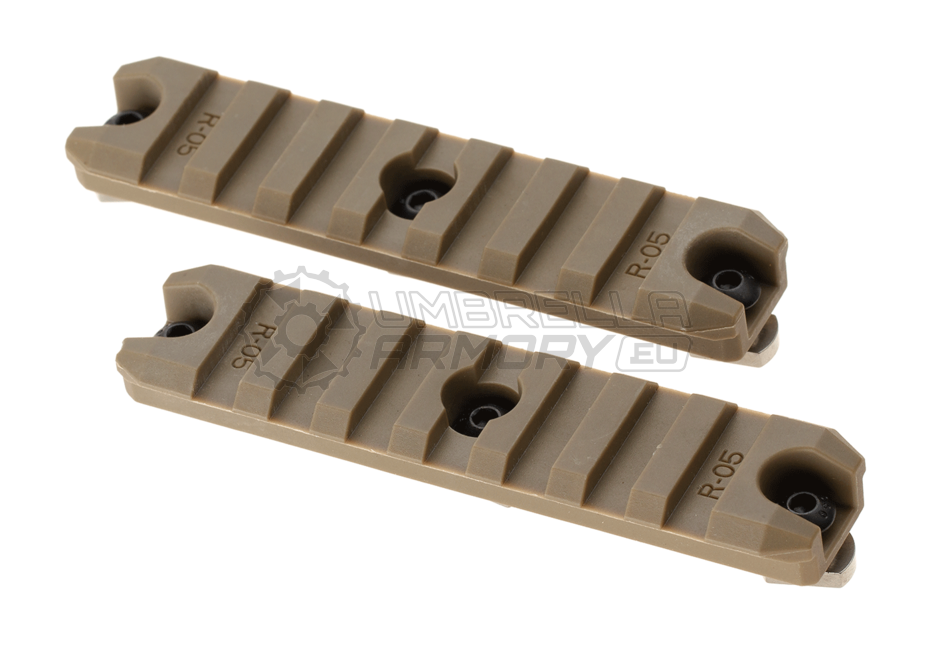 3.5 Inch M-LOK Plastic Rail 2-Pack (Amoeba)