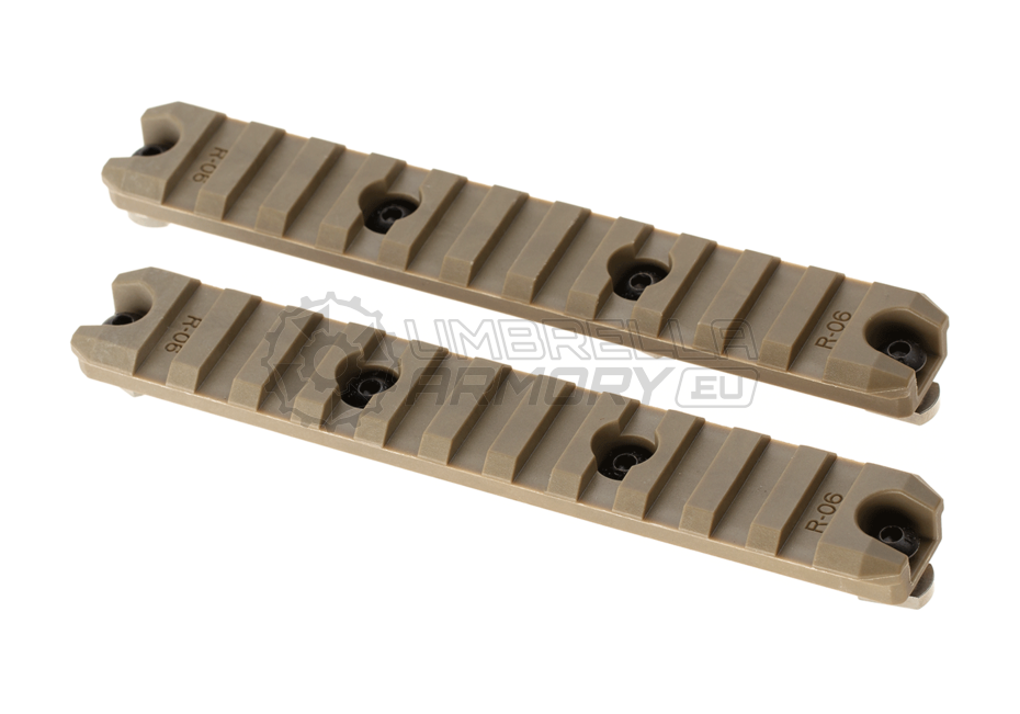 5 Inch M-LOK Plastic Rail 2-Pack (Amoeba)