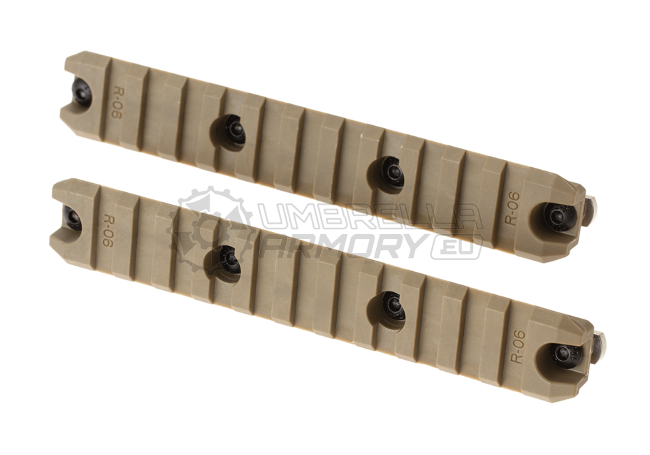 5 Inch M-LOK Plastic Rail 2-Pack (Amoeba)