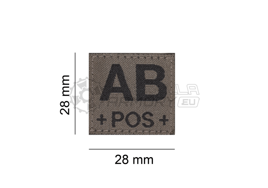 AB Pos Bloodgroup Patch (Clawgear)