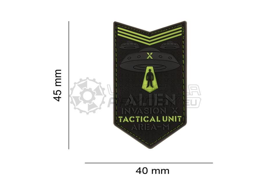 Alien Invasion Tactical Unit Rubber Patch (JTG)