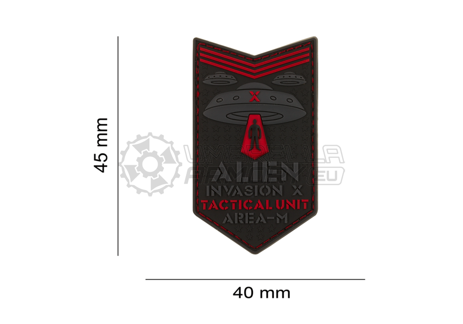 Alien Invasion Tactical Unit Rubber Patch (JTG)