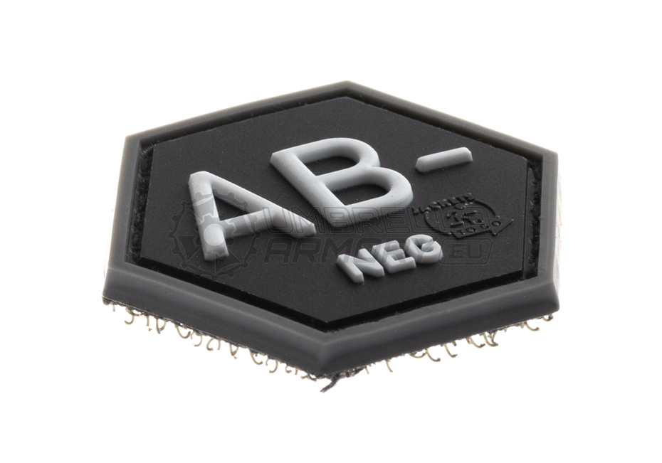 Bloodgroup Hexagon Rubber Patch AB Neg (JTG)