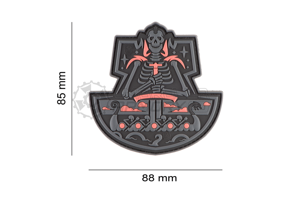 Ghost Ship Skull Rubber Patch (JTG)