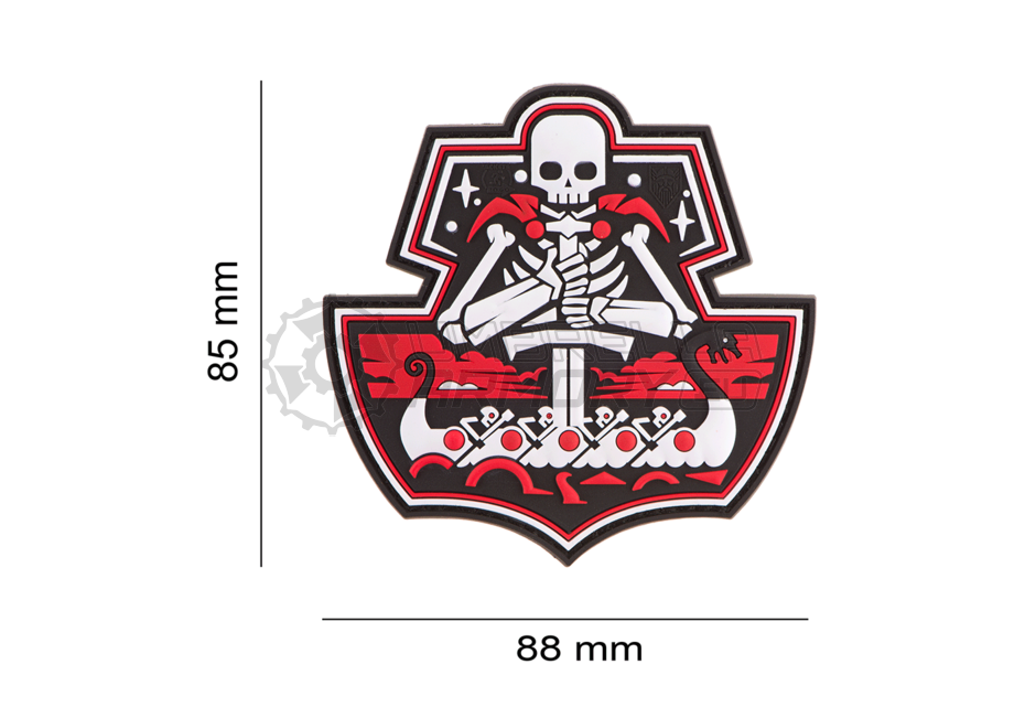 Ghost Ship Skull Rubber Patch (JTG)