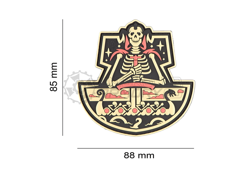 Ghost Ship Skull Rubber Patch (JTG)