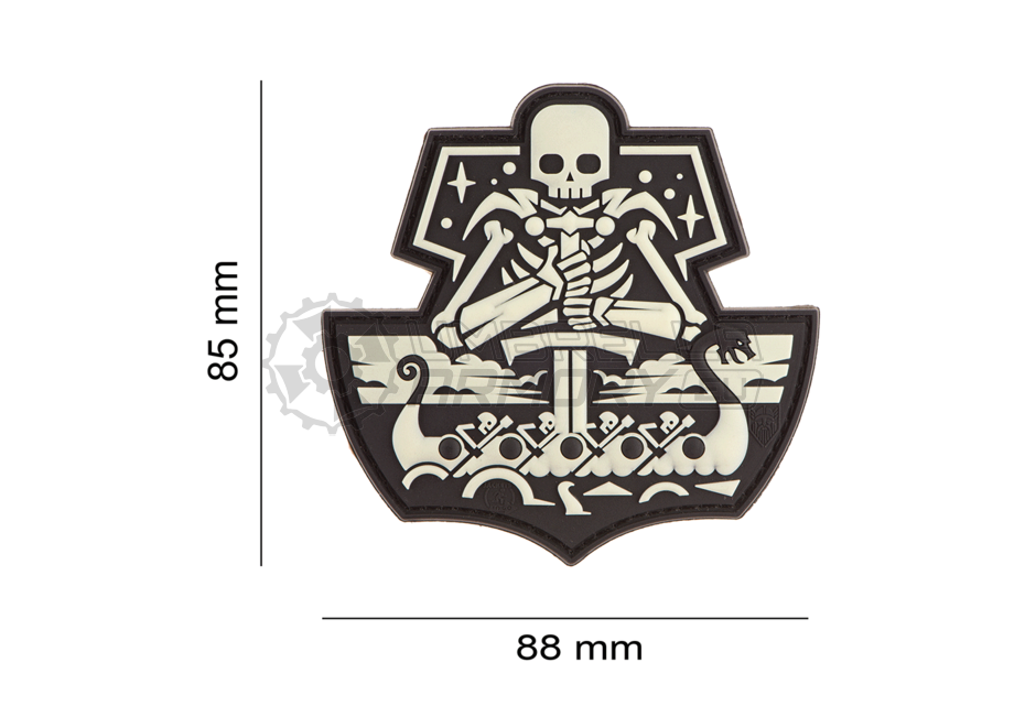 Ghost Ship Skull Rubber Patch (JTG)