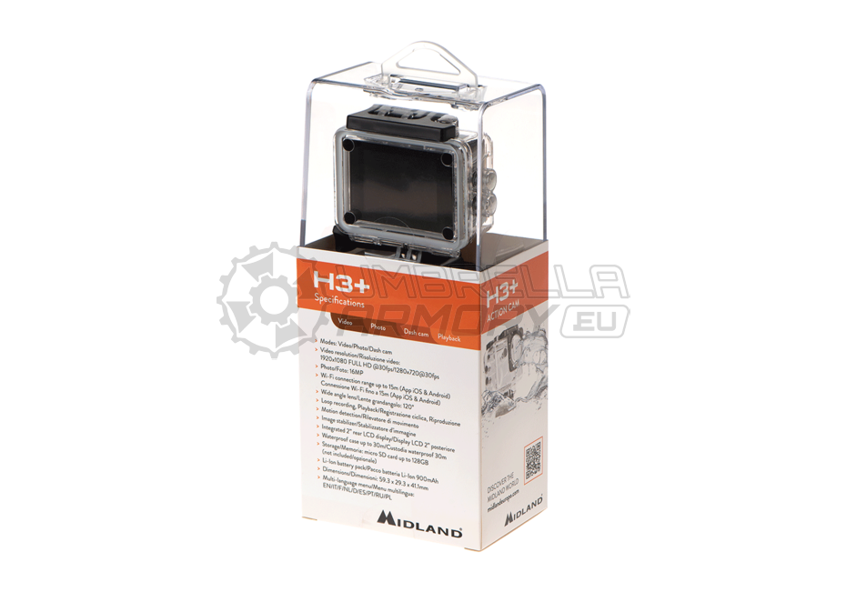 H3+ Full HD Action Camera (Midland)