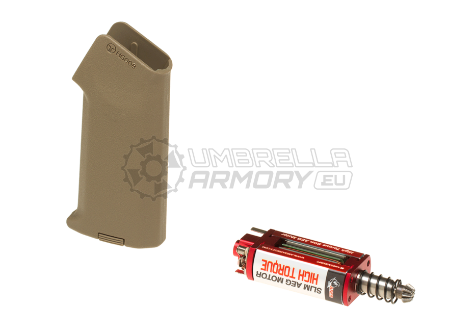 High Torque Slim Motor + Amoeba Slim Pistol Grip (Ares)