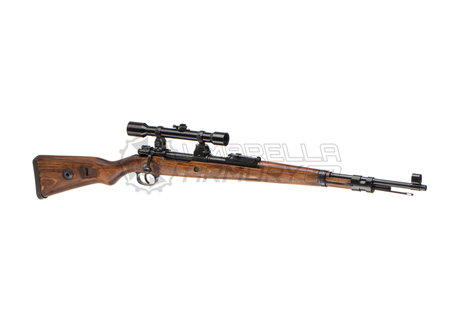 Kar 98 Bolt Action Sniper Rifle Steel Version with Scope and Mount (Ares)