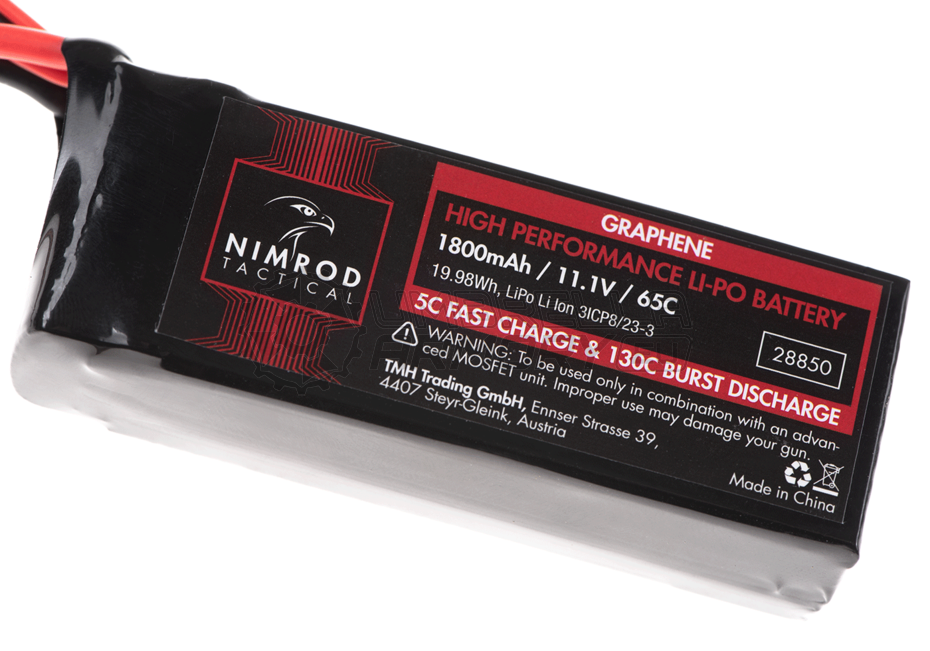 Lipo 11.1V 1800mAh 65C Graphene (Nimrod)