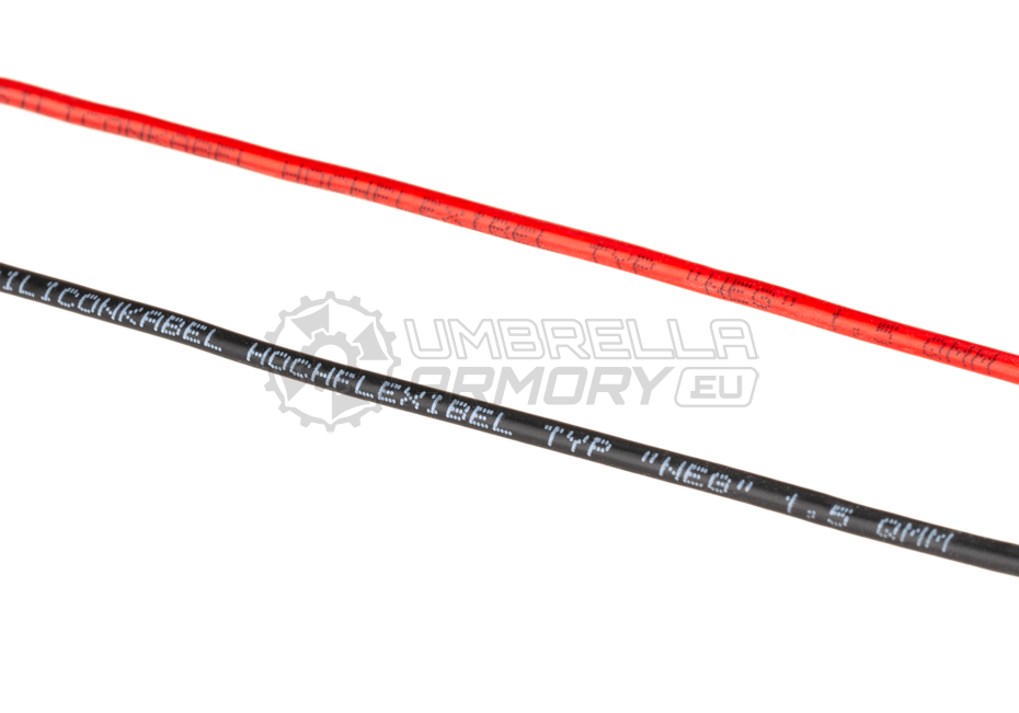 Low Resistance Wire 2x 25m Black + Red (Gate)