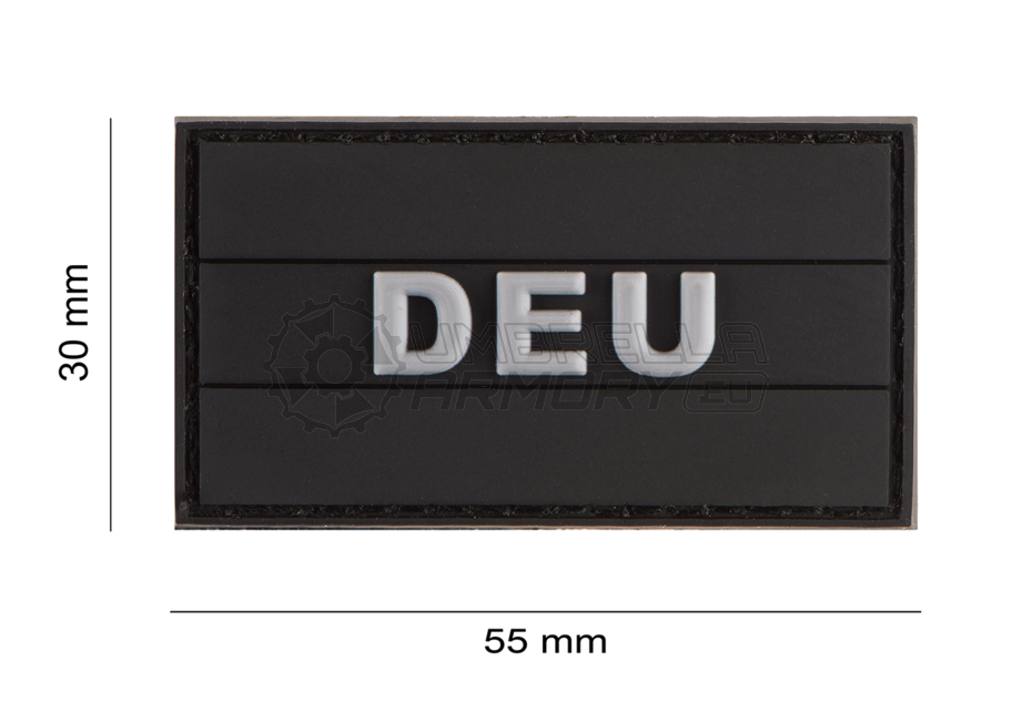 Small German Flag Rubber Patch (JTG)