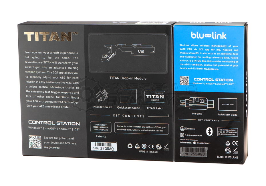 Titan V2 NGRS Expert Blu-Set Front Wired (Gate)