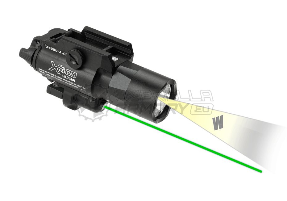 X400 Ultra Pistol Light / Laser Module Green (WADSN)